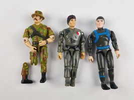 Lot of 3 Lanard Military Gi Joe size Action Figures 1983 Diver Kung Fu J... - £8.71 GBP