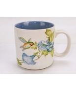 Vintage Porcelain Mug, Hummingbird Feeding, Blue Interior, Coffee, Hot C... - $6.81