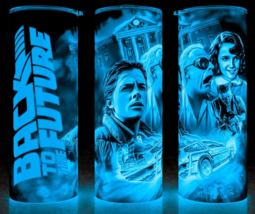 Glow in the Dark Back to the Future 80s Movie Cup Mug Tumbler 20oz - £18.15 GBP