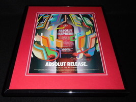 2004 Absolut Release Raspberry Vodka 11x14 Framed ORIGINAL Advertisement  - $34.64