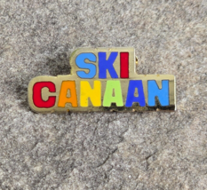 Canaan Valley Colors Ski Resort Souvenir Vintage Travel Lapel PIN West Virginia - £15.43 GBP