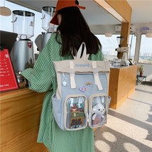 New Women Kawaii Backpa for Girls Multi-pocket Travel School Bag College Waterpr - £28.25 GBP