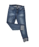 GAP 1969 Straight Cuff Crop Jeans Medium Wash Sz. 4 - $461.34 MXN