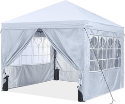 Abccanopy 10X10 Pop Up Canopy Tent Enclosed Instant Canopy Shelter With Zipped - £163.46 GBP