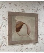 Stunning Vintage Mid Century Suede Wall Art Seashells 37” Wide 37” Tall - $495.00