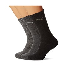 Puma Crew Sock (pack of 3), Anthracite Grey, UK 2.5-5  - $24.00