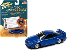1999 Nissan Skyline GT-R RHD (Right Hand Drive) Blue Metallic with Poker Chip Co - £15.99 GBP