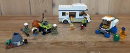 Lego CiTY 3 Sets Lot Volcano Starter Street Sweeper Holiday Camper Van Complete - £34.95 GBP