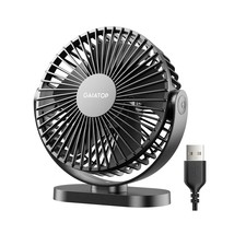 Usb Desk Fan, 3 Speeds Powerful Portable Fan, 5.5 Inch Quiet Cooling Min... - $19.99