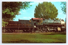 Postcard Chesapeake &amp; Ohio Engine #701 Covington Virginia VA - £2.80 GBP