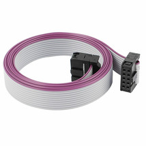 x50 10-pin 711mm .05&quot; 2.54 pitch IDC Connector Flat Ribbon Cable 12cm wi... - $39.99