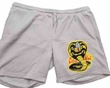 Bioworld Cobra Kai Jogger Polaire Gris Sweat Short pour Hommes Taille L - $13.76