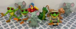 Rainforest Cafe Restaurant Jungle Animals PVC Figures Toy Lot of 9 Wild Bunch - £10.24 GBP