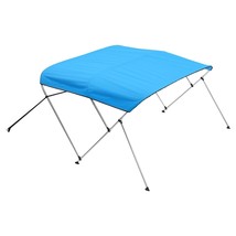 3 Bow Boat Bimini Tops 6&#39;Lx(67&quot;-72&quot;)W x 46&quot;H Awning Canopy Pacific Blue - $143.00