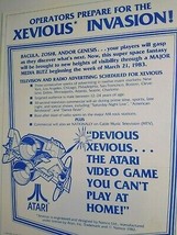 Xevious Arcade FLYER RARE Original 1983 Video Game Vintage Retro Promo Artwork - £71.01 GBP