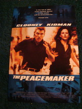 The Peacemaker - Movie Poster With George Clooney &amp; Nicole Kidman - £16.21 GBP