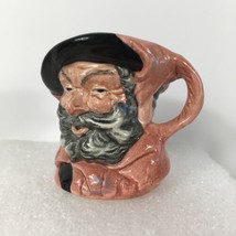 D6519 Falstaff Toby Mug Royal Doulton Character Face Jug 1949 2.5&quot; Mini Vintage - £21.71 GBP