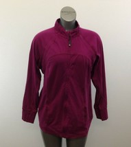ActiveZone Jacket Women&#39;s Plus Size X Pink Long Sleeve Mock Full Zip Up - $14.84