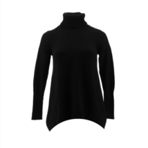 DG2 Diane Gilman Turtleneck Swing-Hem Sweater (BLACK, XS) 779665 - £18.31 GBP