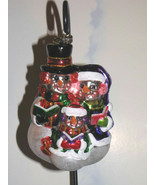 New Rare Christopher Radko Christmas Ornament Snowman Snow Family Singin... - £39.31 GBP
