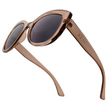 VITENZI Full Reader Sunglasses Tinted Oversized Cat Eye Barletta Champag... - £19.26 GBP