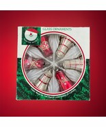 Vtg. Glass Bell Ornaments w/box Santa World Kurt Adler Red White Czechos... - €19,66 EUR
