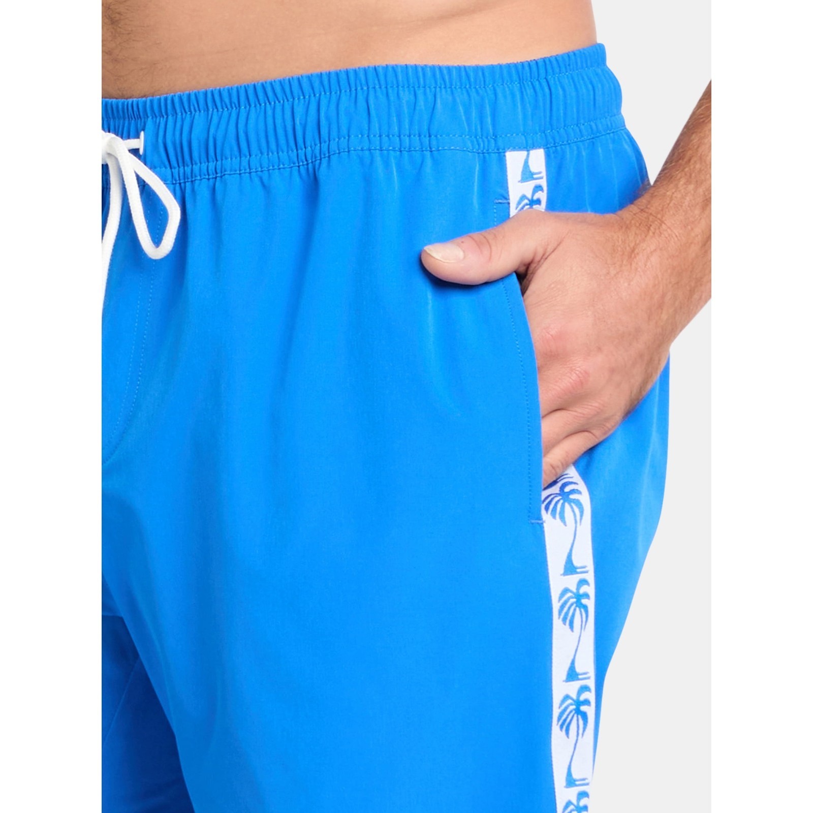 George Men's Elastic Waist Swim Trunks, 7" Inseam, Cobalt Crush Size L (36-38) Item image 3