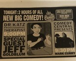 Dr Katz Tv Guide Print Ad Jeff Goldblum TPA5 - $5.93