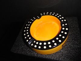 Large Cigar Ashtray Handmade Ceramic 8" diameter by 2" H image 9
