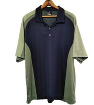 Nike Men&#39;s Dri-Fit Polo Performance T-Shirt Size Medium Color Navy/Green - £43.02 GBP