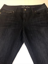 INC Concepts Women&#39;s Jeans Bootleg Reg Fit Metallic Zipper Pockets Size ... - £22.58 GBP