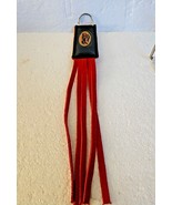 FORD Key Ring with Belt Loop Red/Black New Leather with long Fringe (Bik... - £11.63 GBP