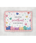 Little Sweetheart On The Way Edible Image Cake Topper Valentines Baby Sh... - $16.14+