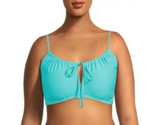 Time and Tru Women Keyhole Bikini Top Size Small 4-6 Teal - $8.89