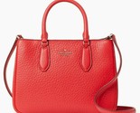 Kate Spade Leighton Coral Red Leather Satchel Crossbody Bag WKR00098 NWT... - $122.75
