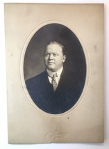 Vintage Photo on Board of Dapper Man in Suit and Tie Cleft Chin - £7.89 GBP