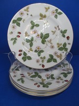Wedgwood Wild Strawberry Bone China Set Of 4 Bread And Butter Plate And 1 Saucer - £67.37 GBP
