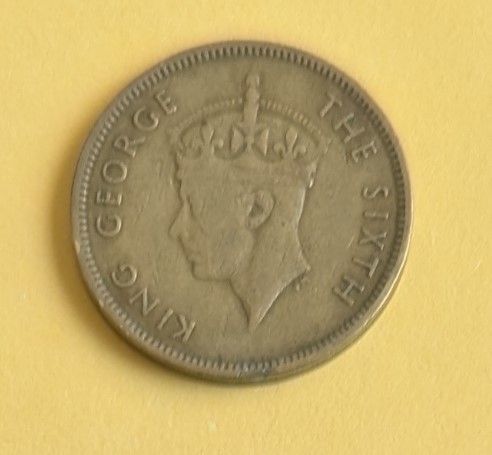1950 Hong Kong King George The Sixth 10 Cents Coin - $1.99