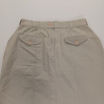 Averroe RN#40787 Women's Tan/Beige Cotton Rear Zip & Slit Denim Skirt Size 16 image 13