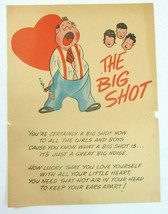 Vintage Vinegar Valentine Big Shot Penny Dreadful Sarcasm Insult Poem Ephemera - £7.81 GBP