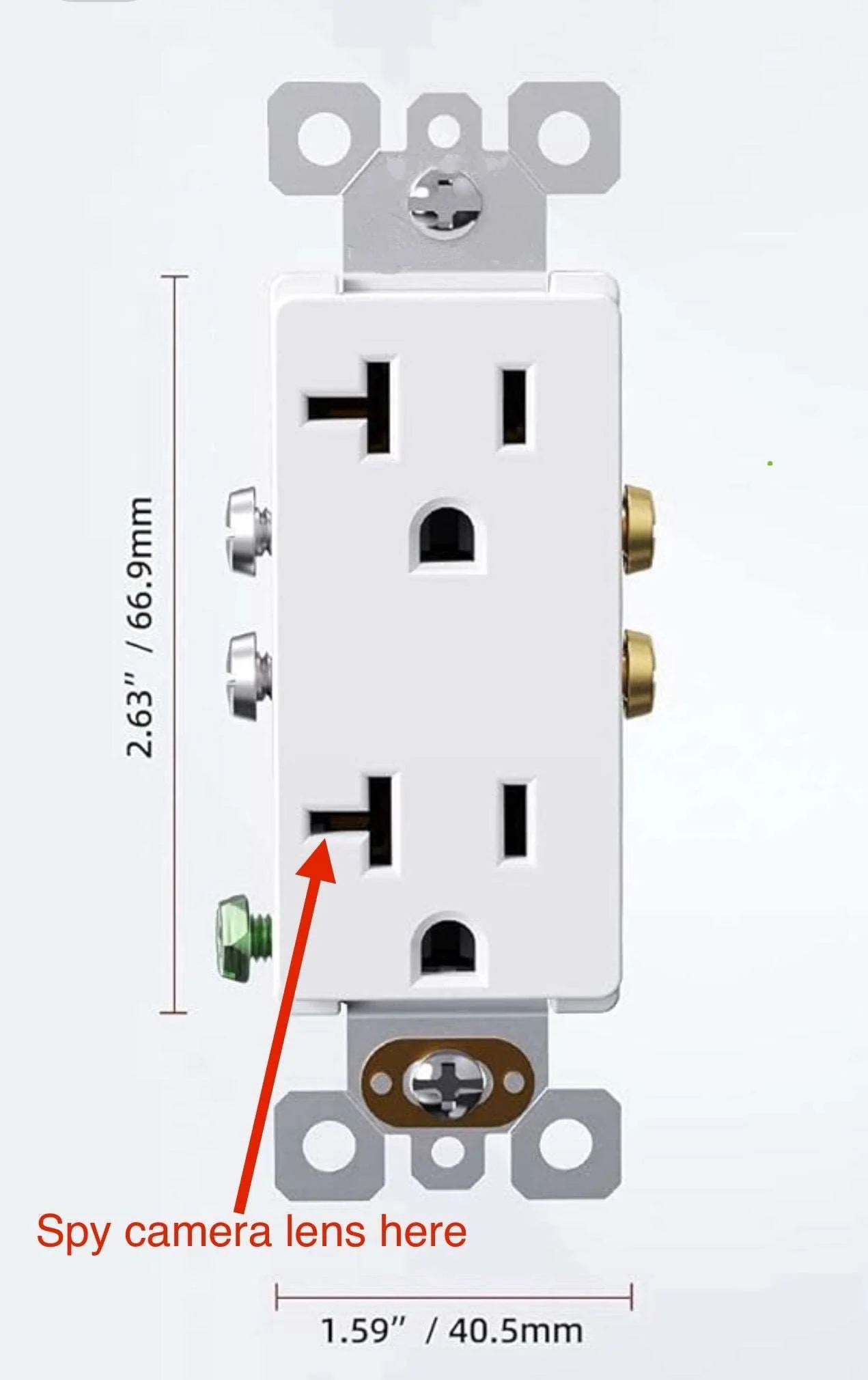 4K Hardwired Hidden Outlet Camera WiFi Home Monitor Motion Detect Audio Video - $219.99