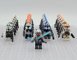 Star Wars Ahsoka Tano Captain Rex Republic Assortment Clone Troopers Army Set 25 - £39.17 GBP