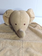 Carters Elephant Security Blanket Lovey Rattle Precious Firsts Just One Year Tan - $18.88