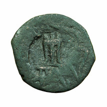Ancient Greek Coin Pantikapaion Bosporus Countermark AE17mm Satyr / Tripod 01058 - $26.99