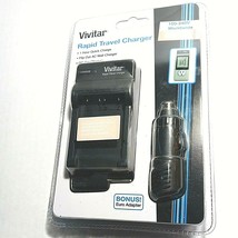 Vivitar Rapid Travel Charger 100-240V QC-901 Compatible Olympus, Nikon Sony - $14.84