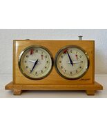 Jerger Vintage Wooden Chess Clock Dual Timer Mechanical West Germany - $1,106.09 MXN