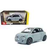 2023 Fiat 500e Light Blue 1/24 Diecast Model Car by Bburago - $1,524.79 MXN