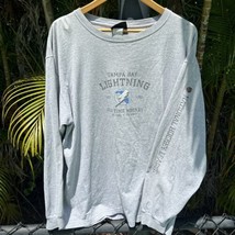 Vtg Tampa Bay Lightning Gray Long Sleeve NHL Old Time Hockey T-Shirt Mens XL? - $19.79
