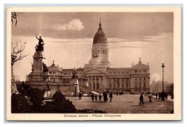 Plaza Congresso Building Buenos Aires Argentina UNP WB Postcard W8 - £4.70 GBP