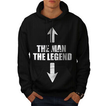 Wellcoda Legend Cool Joke Funny Mens Hoodie, Funny Casual Hooded Sweatshirt - £25.81 GBP+